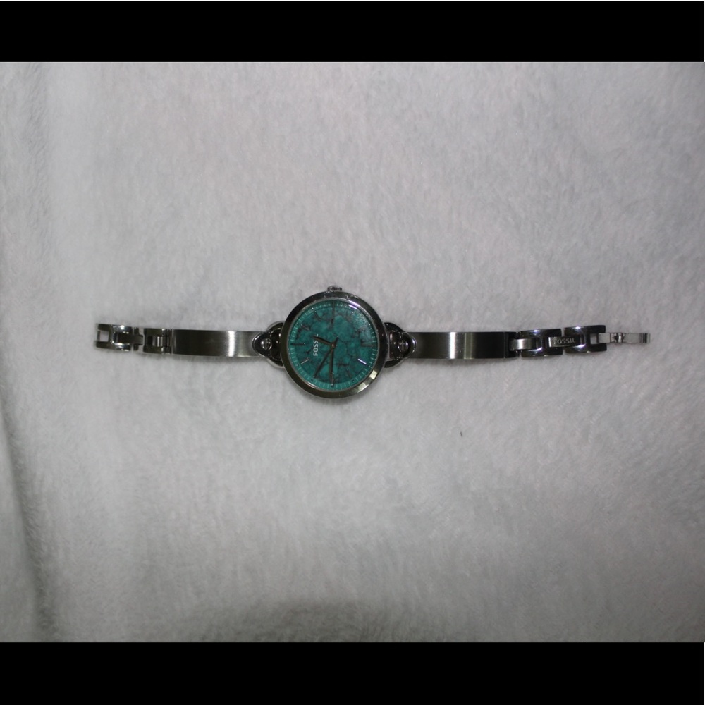 Teal marble Fossil Watch!